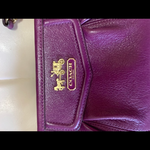 purple Coach Wristlet - Picture 2 of 5
